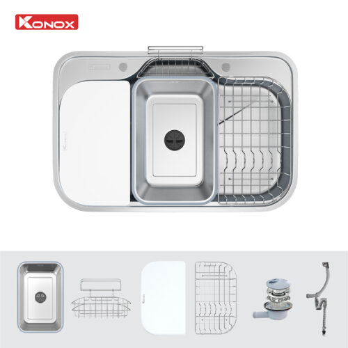 Chậu rửa chén Konox Tari Smart 7851 1 hố chống xước